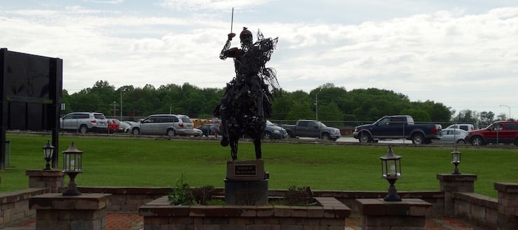 Marlington Dukes Horse Statue Front View