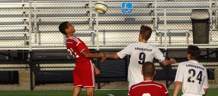 Alex Stefanik Louisville Leopards Vs. Northwest Indians Boys Soccer Scrimmage 8-10-2016