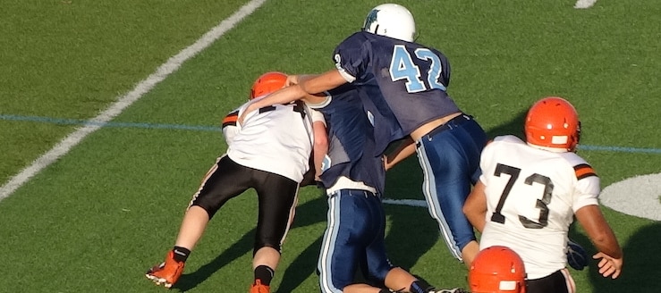 Austin Schumacher and Carter Mickley Louisville Leopards Vs. North Canton Hoover Vikings Freshman Football 2016