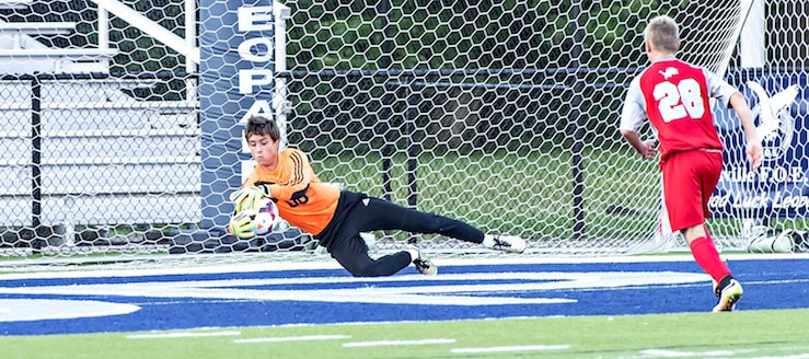 Jarrett Zwick Louisville Leopards Boys Soccer 2016 Vs. Minerva Lions
