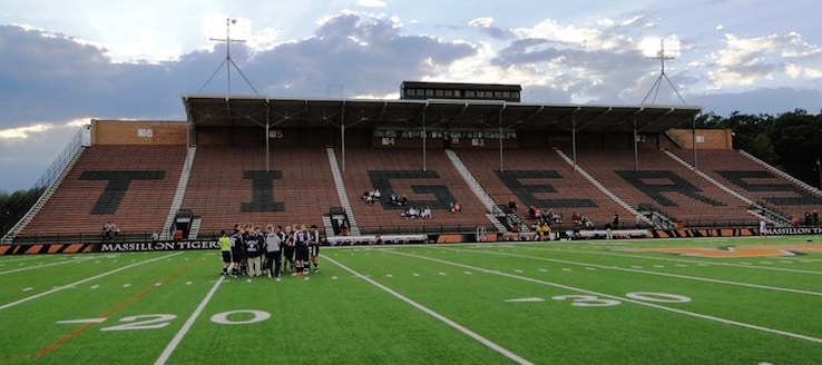Paul Brown Tiger Stadium Home Bleachers - Massillon Tigers