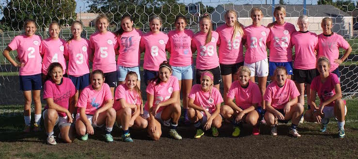 Louisville Leopards Girls Soccer Kick for the Cure 2016
