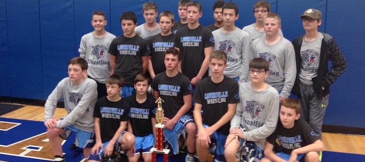 Lake Christmas Duals 2016 Champions - Louisville Leopards Middle School Wrestling