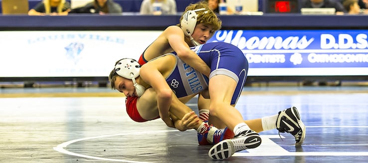 Logan Vanicek Louisville Leopards Wrestling 2016 Vs. Minerva Lions