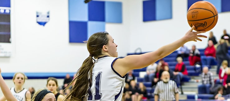 Abby Beaver Louisville Leopards Vs. New Philadelphia Quakers Girls Basketball 2017