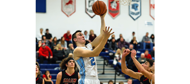 Derek Zeller Louisville Leopards Boys Basketball Vs. Salem Quakers 1-20-2017