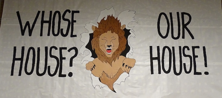 Minerva Lions Whose House Our House Banner 2017