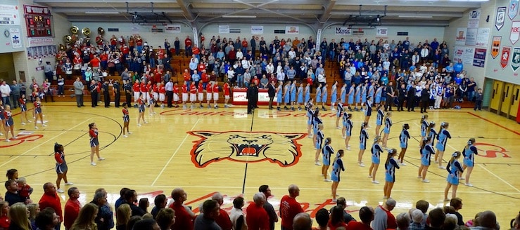 Last Gane in Red Ash Gymnasium - Canton South Basketball