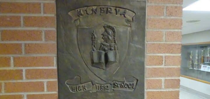 Minerva High School Since 1882 Engraving