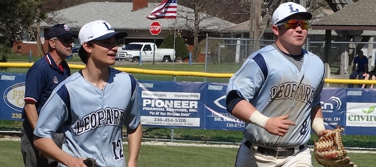 Casey Nau & Nathan Mongiardo Louisville Leopards Baseball 2016