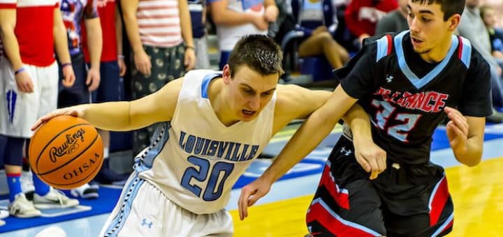 Derek Zeller Louisville Leopards Basketball Vs. Alliance Aviators 2017