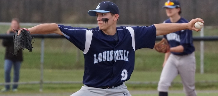 Jordan Shearer Louisville Leopards Baseball 2017 at Marlington Dukes