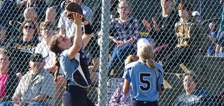 Kaycee Ollis and Sydney McKeever Louisville Leopards Vs. Perry Panthers Softball 2017
