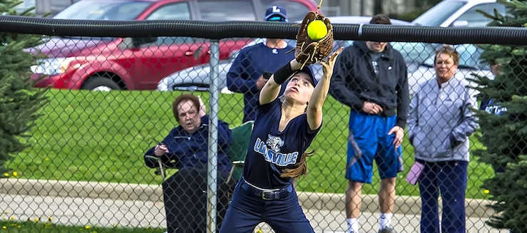 Lexi Zavarelle Louisville Leopards Softball 2017 Vs. Canton South Wildcats