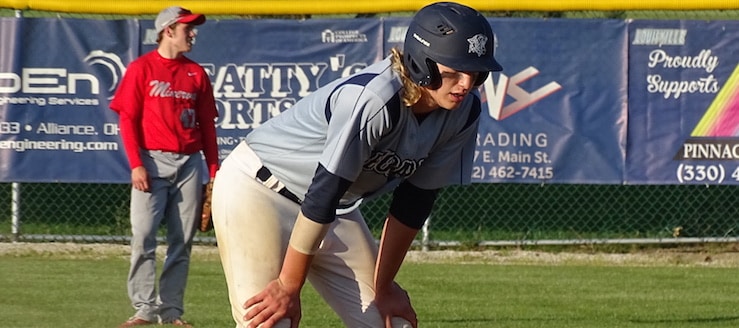 Brody Hahn Louisville Leopards Baseball Vs. Minerva Lions 2017