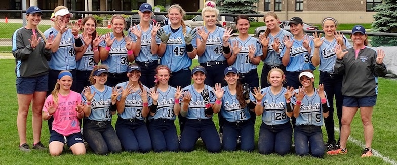 Louisville Leopards Softball 2017 NBC Champions