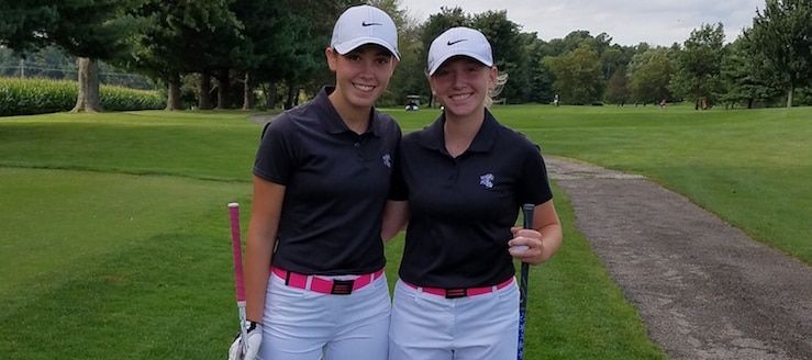 Abby Beaver and Karli Redinger Louisville Leopards Girls Golf 2017