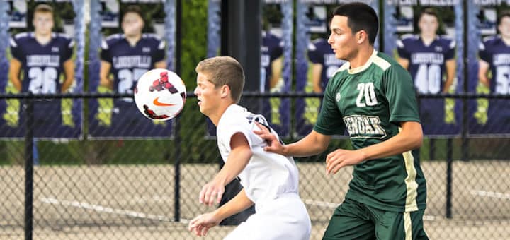 Bailey Adams Louisville Leopards Boys Soccer Vs. GlenOak Golden Eagles 2017
