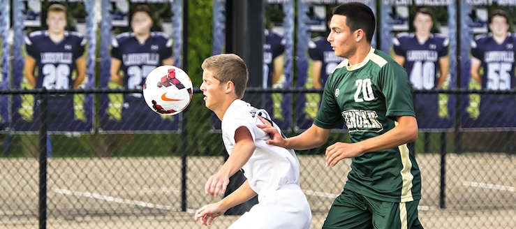 Bailey Adams Louisville Leopards Boys Soccer Vs. GlenOak Golden Eagles 2017