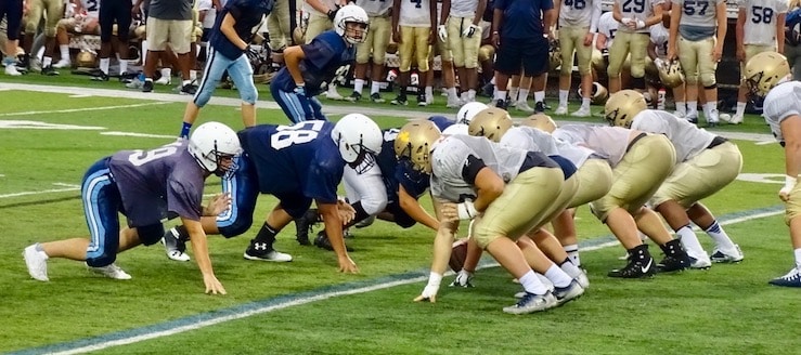 Louisville Leopards Vs Archbishop Hoban Knights Football Scrimmage 2017