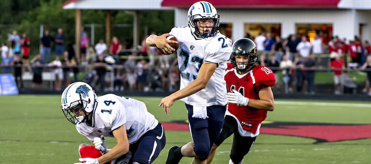 Max Hartline Louisville Leopards Vs. Canfield Cardinals 2016 Football Game