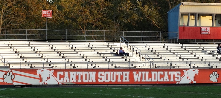 Clyde Brechbuhler Stadium Canton South Wildcats Sideline Wrap