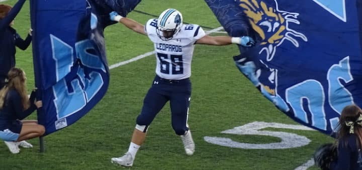 Drew Doerschuk Louisville Leopards Vs. Minerva Lions Football 2017