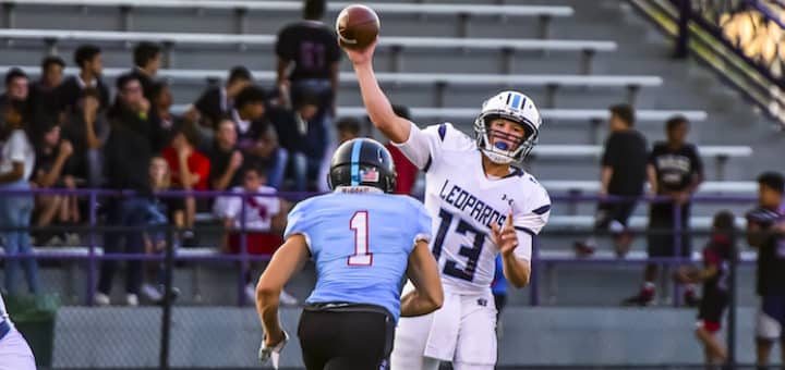 Jared Mathie Louisville Leopards Football Vs. Alliance Aviators 2017