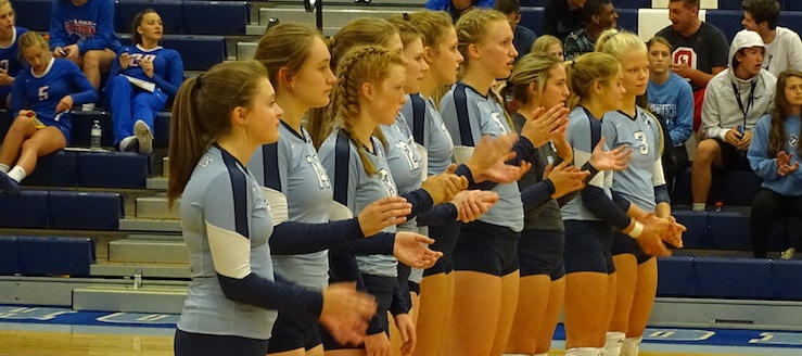 Louisville Leopards Volleyball 2017 Pregame Lineup