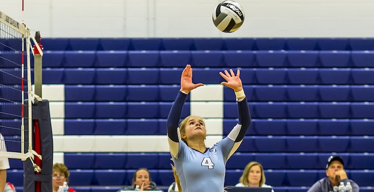Morgan Cole Louisville Leopards Volleyball 2017 Vs. Salem Quakers