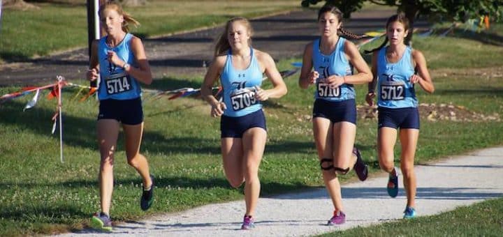 Morgan Cole and Cassidy Kiko Louisville Leopards Cross Country at Malone Invitational 2017