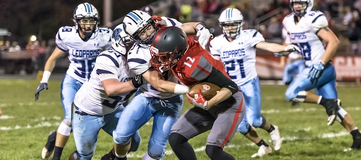 BJ Singer and Kory Arner Louisville Leopards Vs. Canton South Wildcats Football 2017