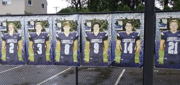Louisville Leopards Football Senior Posters 2017