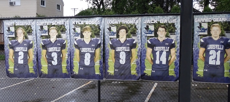 Louisville Leopards Football Senior Posters 2017