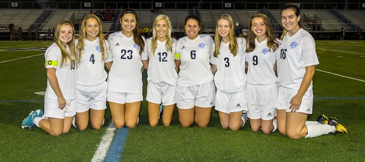Louisville Leopards Girls Soccer Senior Night 2017