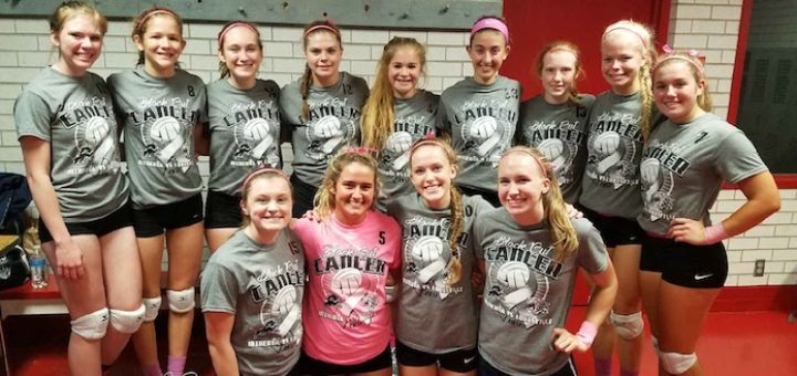 Louisville Leopards Volleyball Block Out Cancer Match 2017