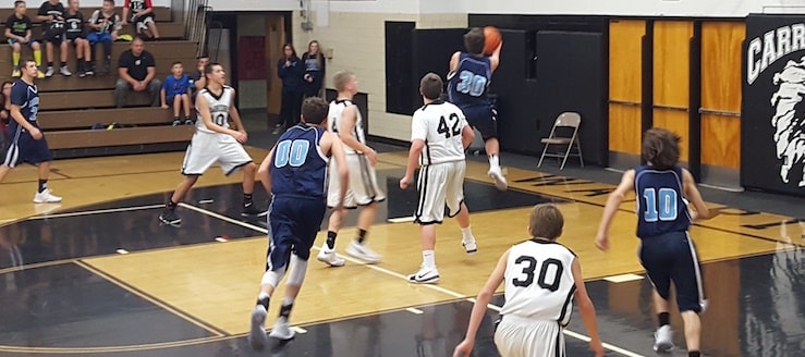 Broc Pickens Louisville Leopards Vs. Carrollton Warriors Boys Freshman Basketball 2017