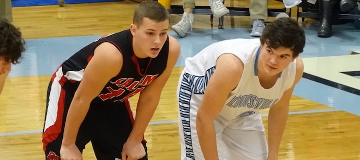 Davis Burick Louisville Leopards Boys Basketblal Vs. Salem Quakers 2017