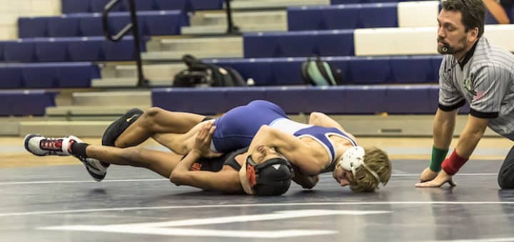 Garett Lautzenheiser Louisville Leopards Wrestling Vs. Marlington Dukes 2017