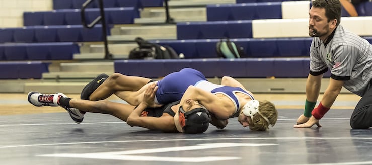 Garett Lautzenheiser Louisville Leopards Wrestling Vs. Marlington Dukes 2017
