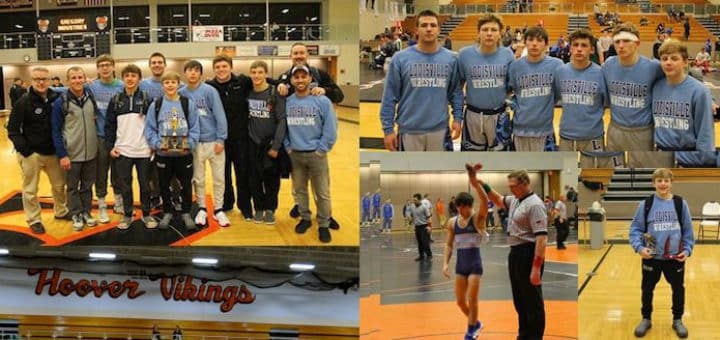 Louisville Leopards Wrestling at North Canton Holiday Tournament 2017