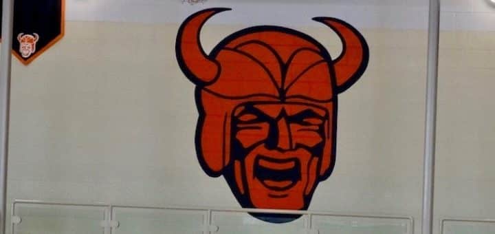 North Canton Hoover Vikings Logo in Gym