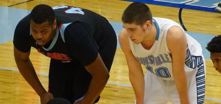 Sarrick Sampson and Spencer Hall Alliance Aviators at Louisville Leopards Boys Basketball 2017