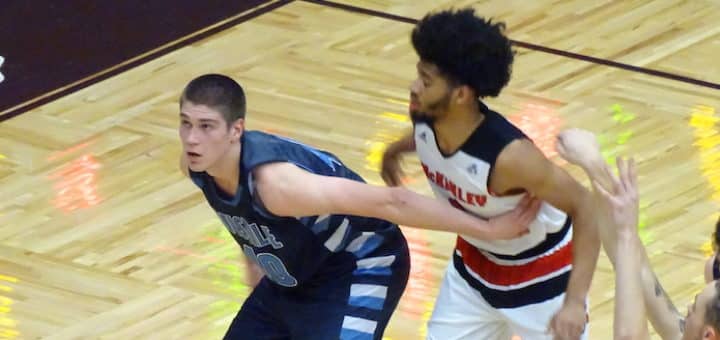 Spencer Hall Louisville Leopards at Canton McKinley Bulldogs Boys Basketball 2017