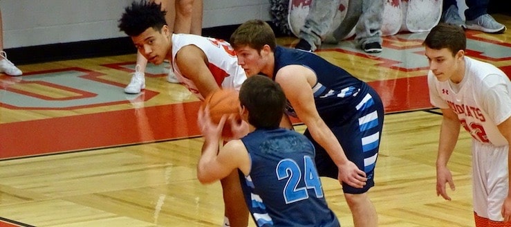 Brandon Wahl Louisville Leopards Vs. Minerva Lions Boys Basketball 2018