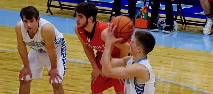 Brandon Wahl Louisville Leopards Vs. Minerva Lions Boys Basketball 2018