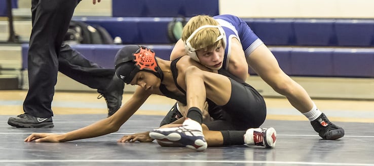 Garett Lautzenheiser Louisville Leopards Wrestling Vs. Marlington Dukes 2017