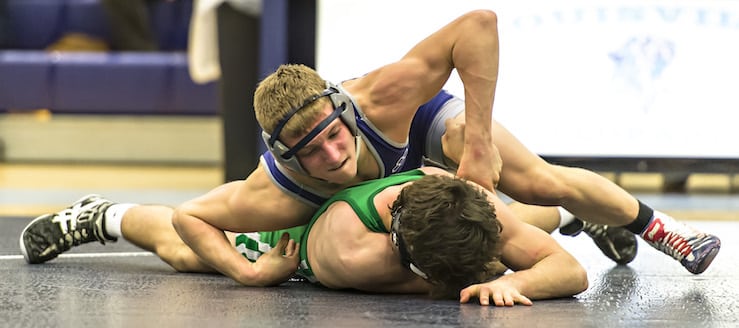 Carter Mickley Louisville Leopards Wrestling Vs. West Branch Warriors 2016-2017