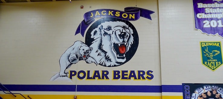 Jackson Polar Bears Gym Logo Painting