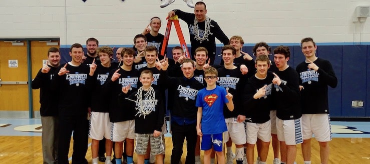 Louisville Leopards Boys Basketball Outright NBC Champions 2018